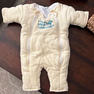 Baby Merlin's Magic Sleepsuit Cream - Never Used but washed, Size Small